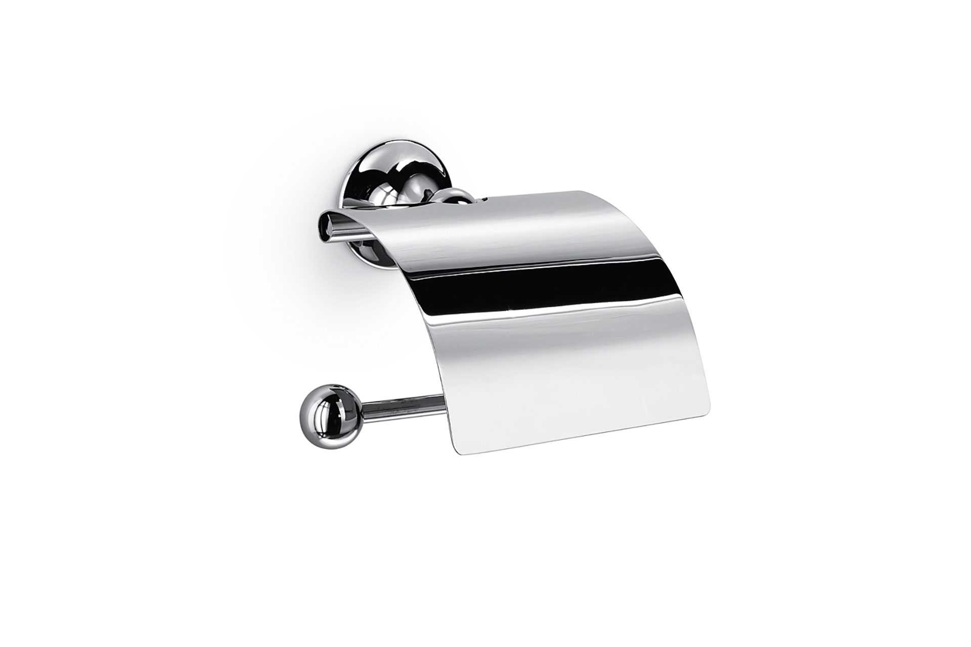 Toilet paper holder with lid 